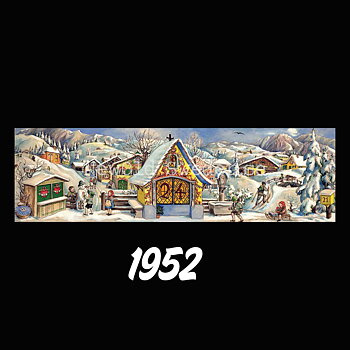 Advenskalender 1952 Retro Nostalgi