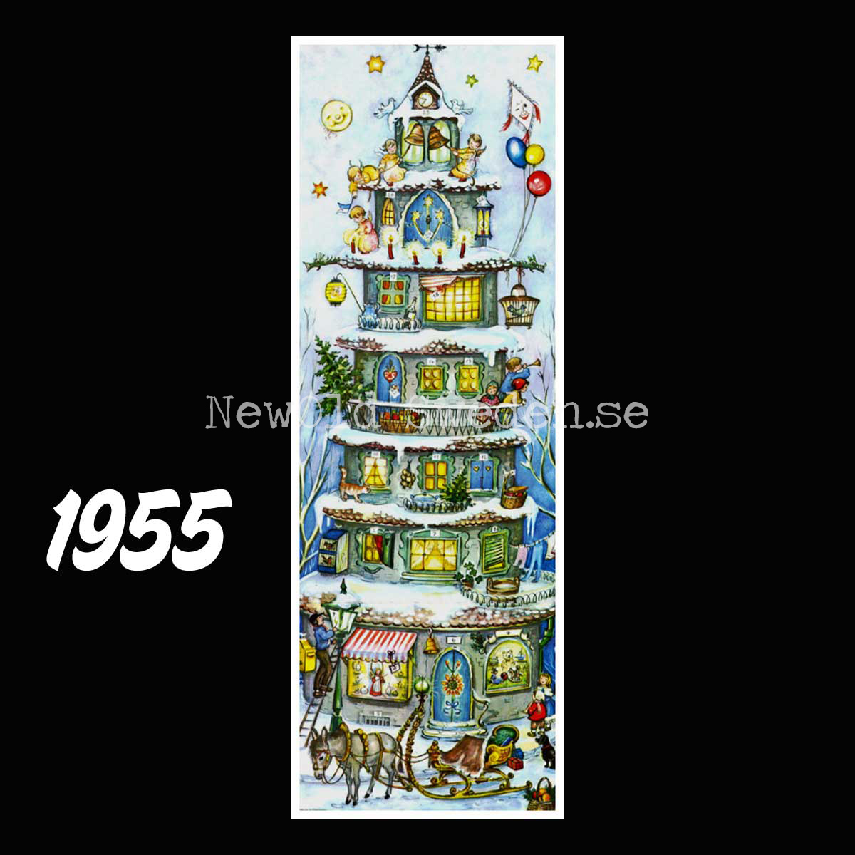 Advenskalender Torn 1955 Retro Nostalgi