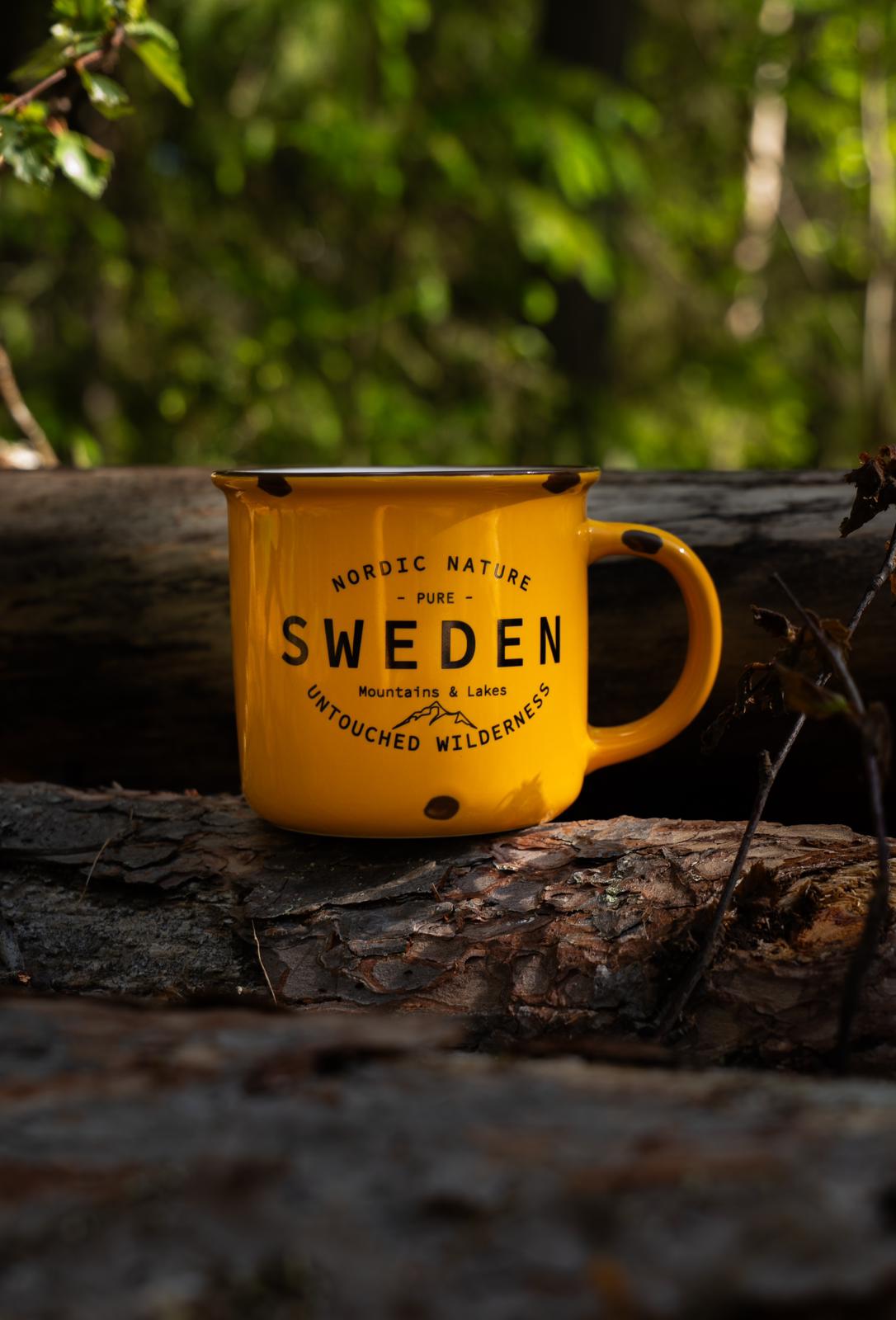 Mugg Stengods  gul - 2