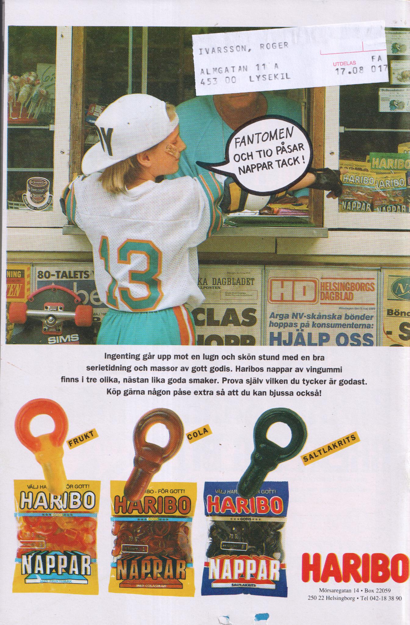 Fantomen nr 17 1989 Begagnad - 2