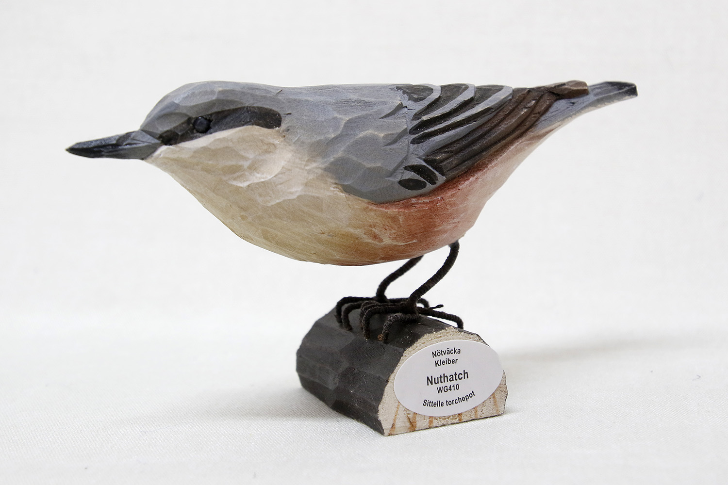 Nuthatch Wood 14x8x5 cm - 2
