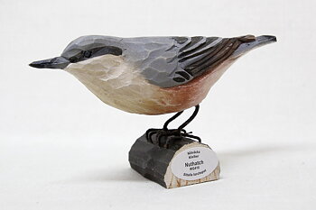 Nuthatch Wood 14x8x5 cm