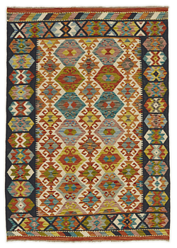 Afghansk Kelim 128 x 181 cm Rek. pris 4 285:-