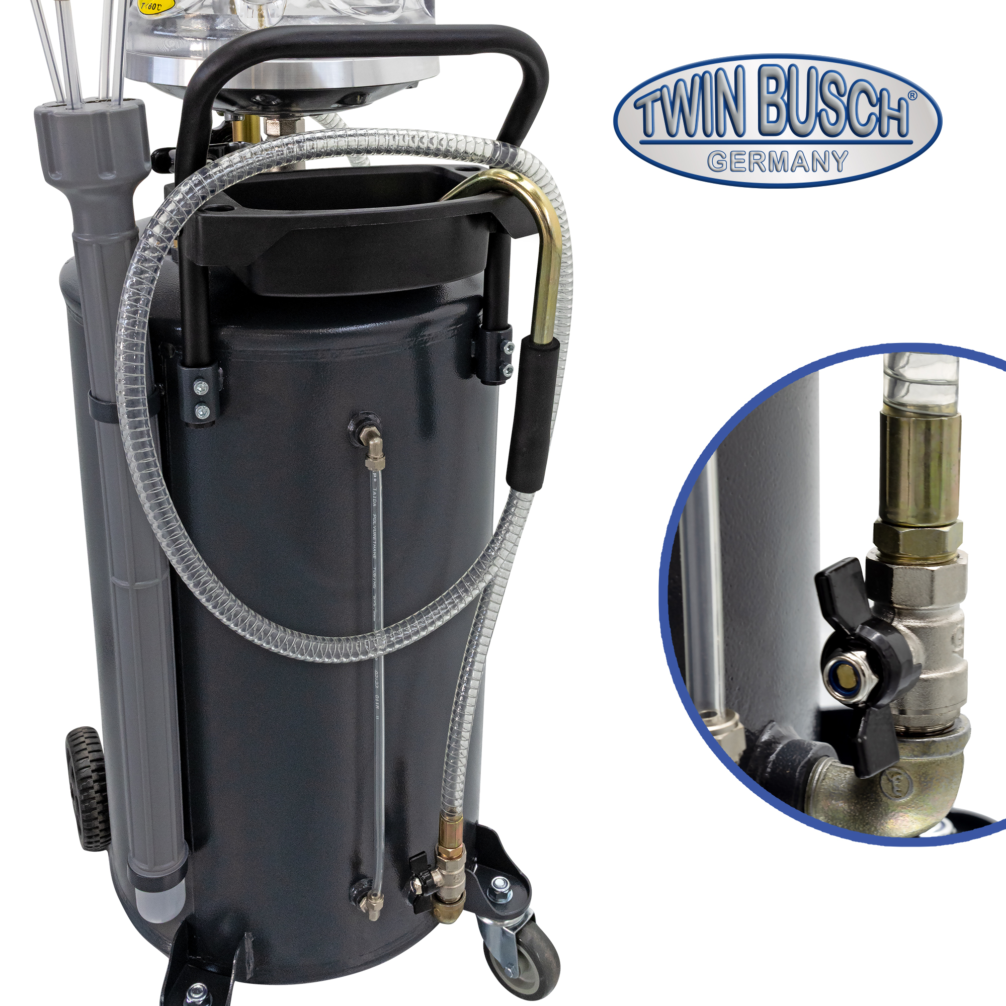 Oljeuppsamlare 70L + 10L TW21950 (med uppsugning) - 4