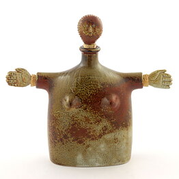  Stig Lindberg (1976) Unique Sculptural Decanter Woman 27/25 cm