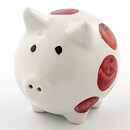  Marianne Westman (1960s) Red Chubby Shaker Pig 6 cm