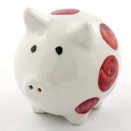  Marianne Westman (1960s) Red Chubby Shaker Pig 6 cm