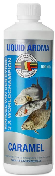 Booster från marcel van den eynde. för mete efter sutare, karp, brax ruda, sarv osv. caramel 500ml