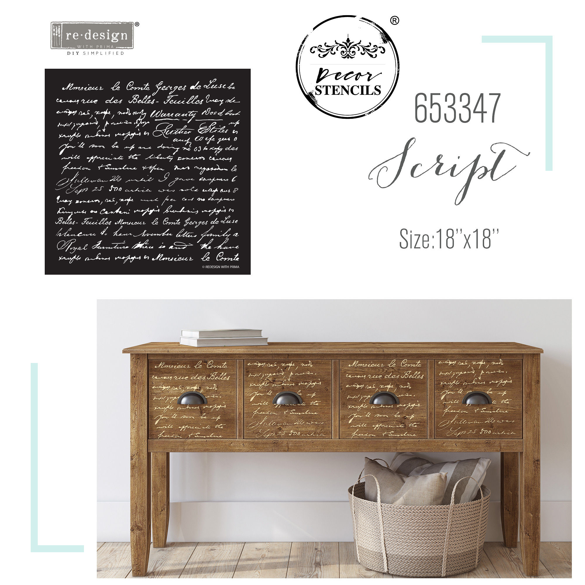 Decor Stencil Script  - 2