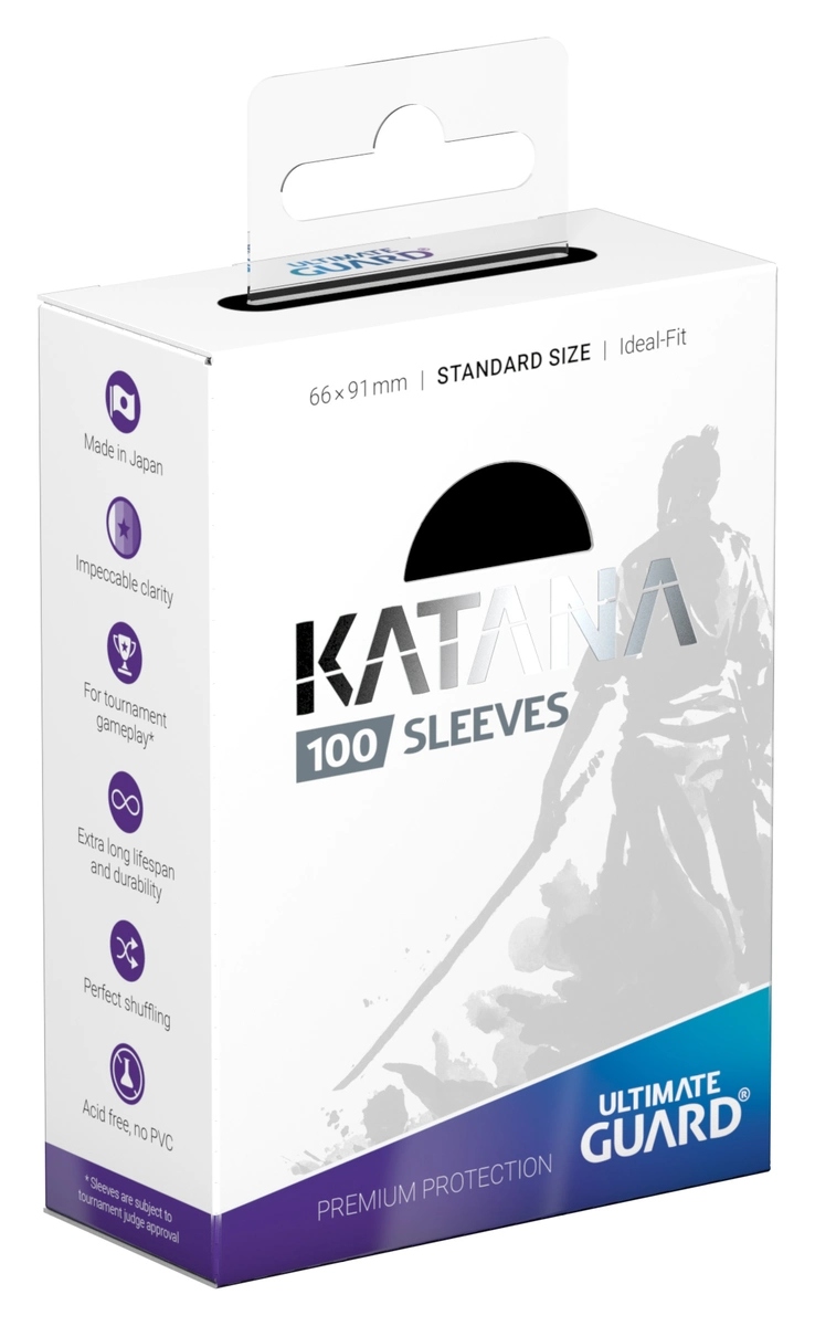 Ultimate Guard: Katana Sleeves Standard Size (100) - Black