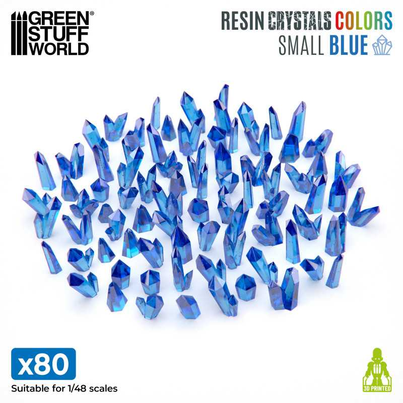 Green Stuff World: Small Resin Crystals - Blue