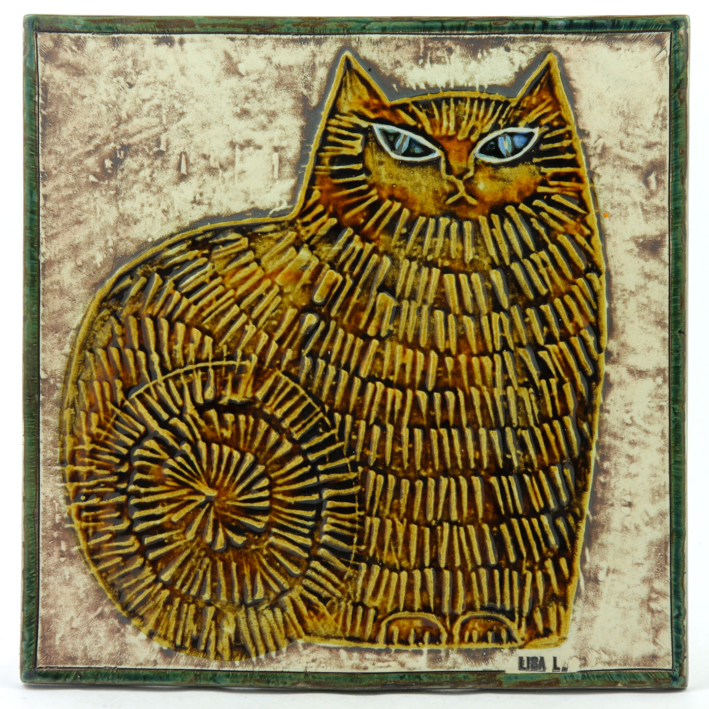 LISA LARSONリサラーソン UNIK Katt ユニーク陶版　猫　陶板 リサラーソン 陶板 猫 UNIK Lisa Larson リサ ラーソン UNIK