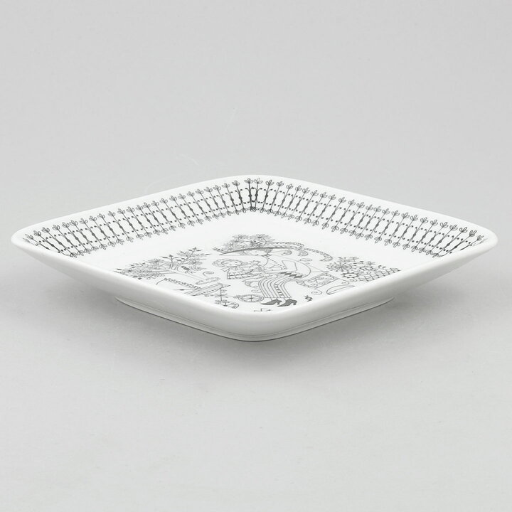 ライヤ・ウオシッキネン  Emiliaシリーズ  四角いお皿  Dish  (14cm)  1959年  [サンプル画像]