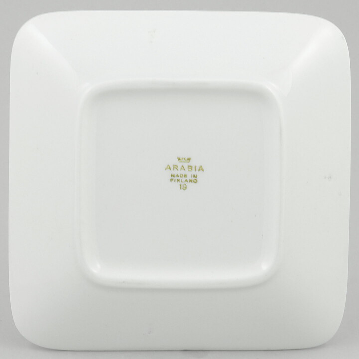 ライヤ・ウオシッキネン  Emiliaシリーズ  四角いお皿  Dish  (14cm)  1959年  [サンプル画像]