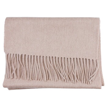 Vävd beige kashmirhalsduk (Portia)