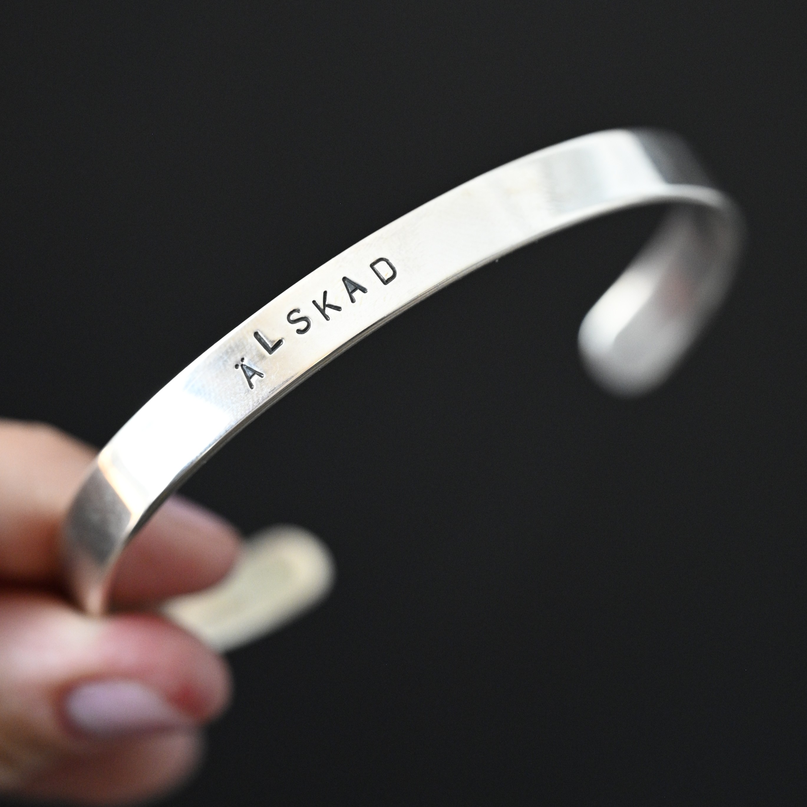 Armring Älskad silver 