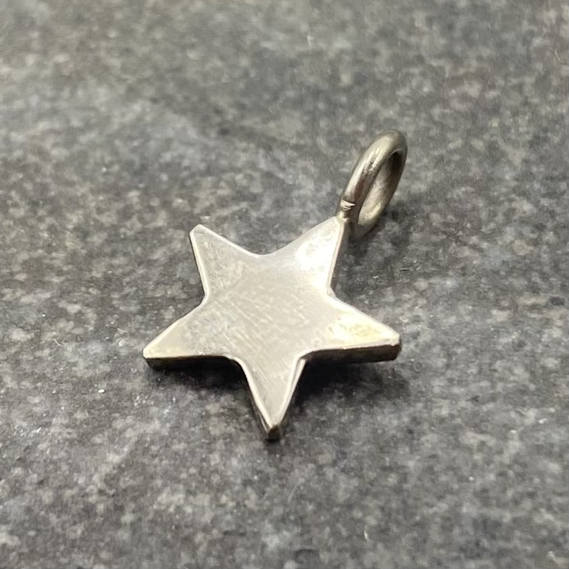 Hänge Älskad stjärna 9 mm vitguld 18 karat - 3