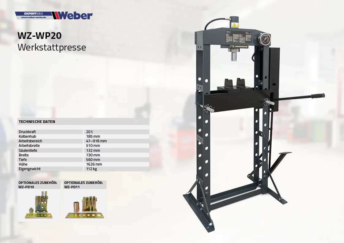 Verkstadspress 20ton - 6