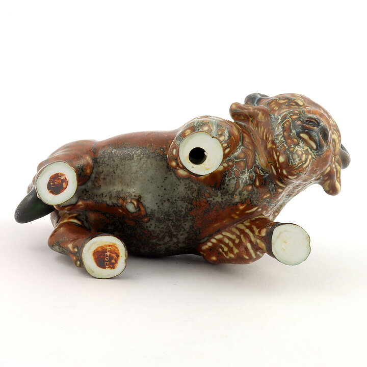 Gunnar Nylund (1950s) Brown Bison 17/10cm
