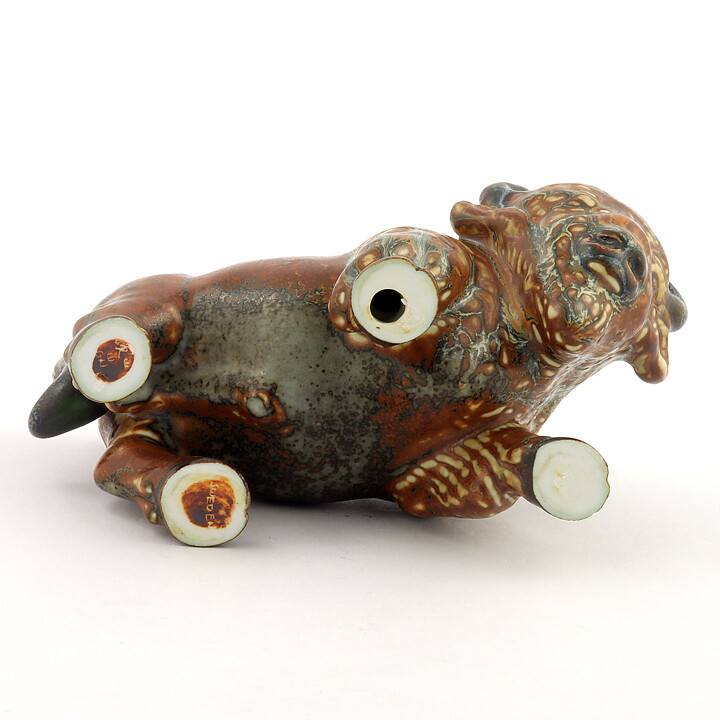 Gunnar Nylund (1950s) Brown Bison 17/10cm