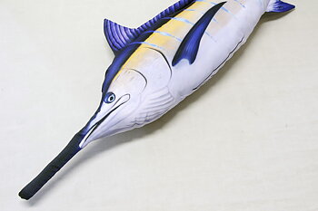 Svärdfisk kudde 118x37 cm