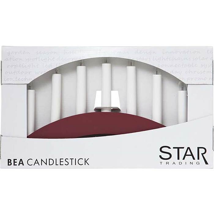 Ljusstake 7 Bea Båge låg Röd - 4