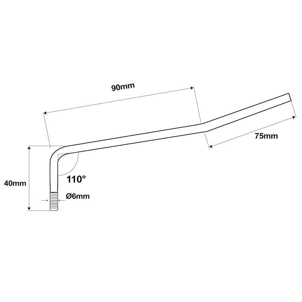 Tremolo Arm 6mm (Chrome) - 2