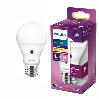 Ledlampa med ljussensor 7,5w (60w) E27