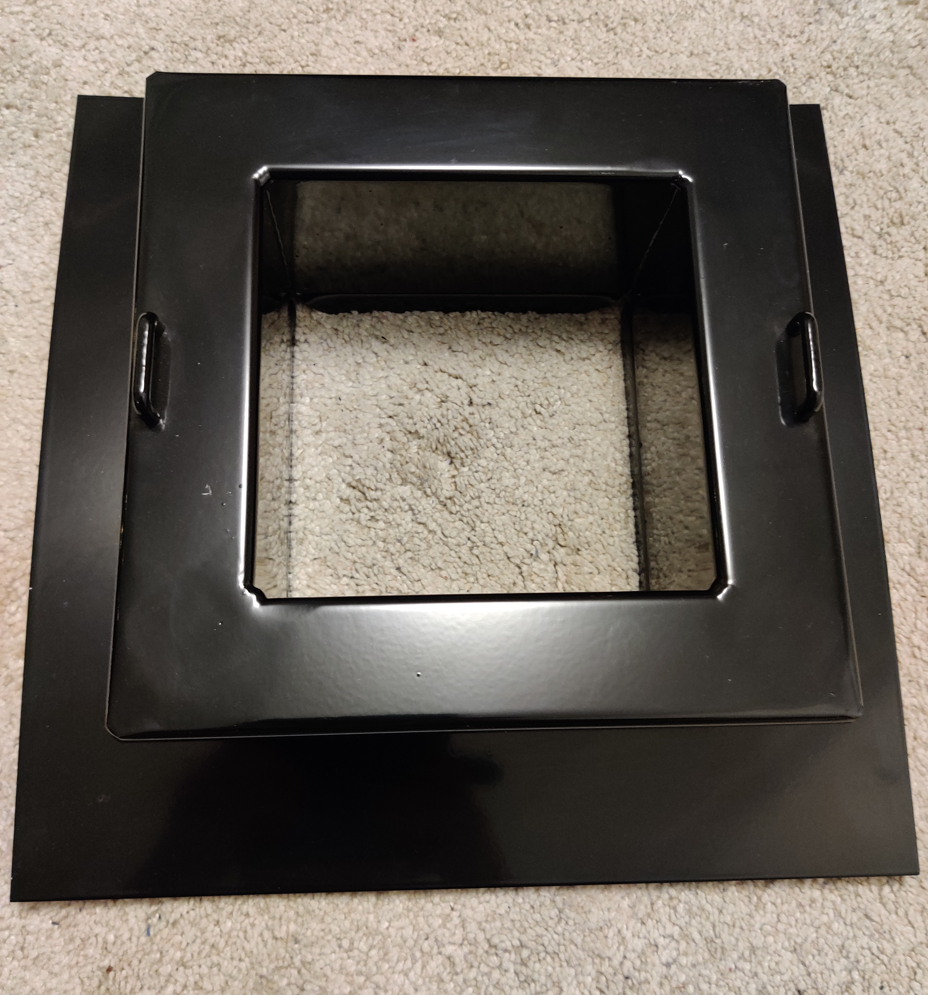 Anslutningsram 100 mm komplett med anslutningspackning