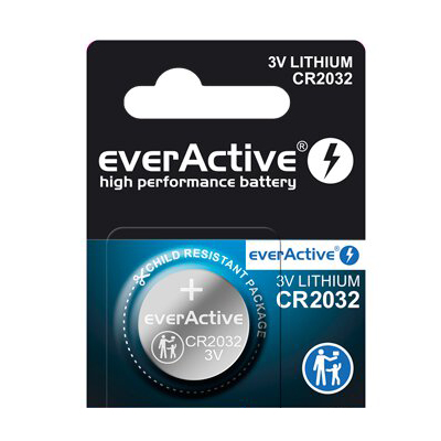 EverActive CR2032 Lithium Knappcellsbatteri