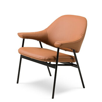 Bris Armchair Metal (Fabric/leather several choices) - Brunstad