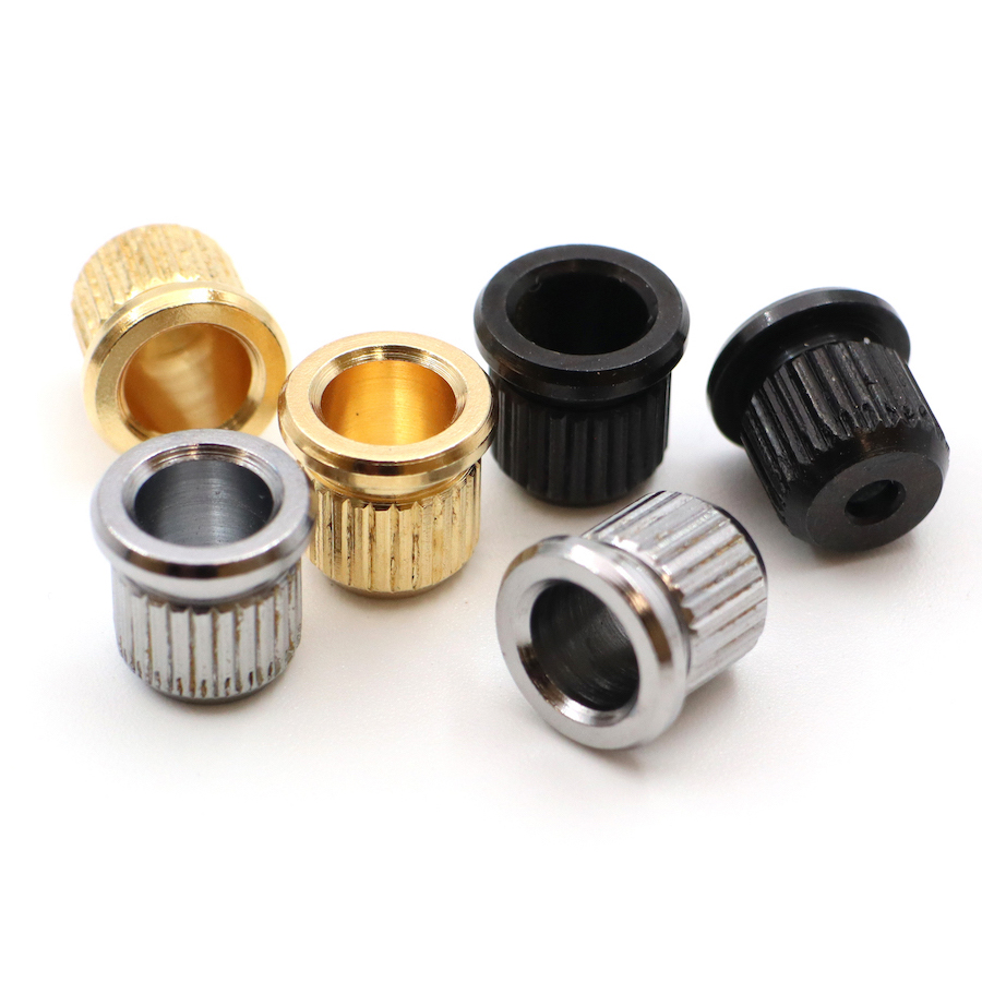 Tooyful 6Pcs Through Body Electric Guitar String Mounting Ferrules Bushing Guita