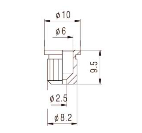 Guitar String Mounting Ferrules (Chrome, Black, Gold) - 2