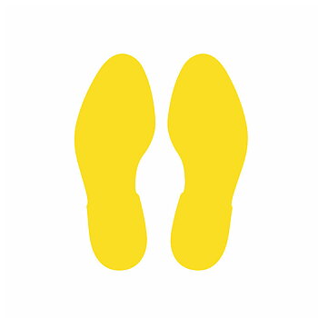 Golvmarkering "Fötter"