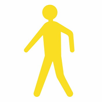 Golvmarkering "Fotgängare"