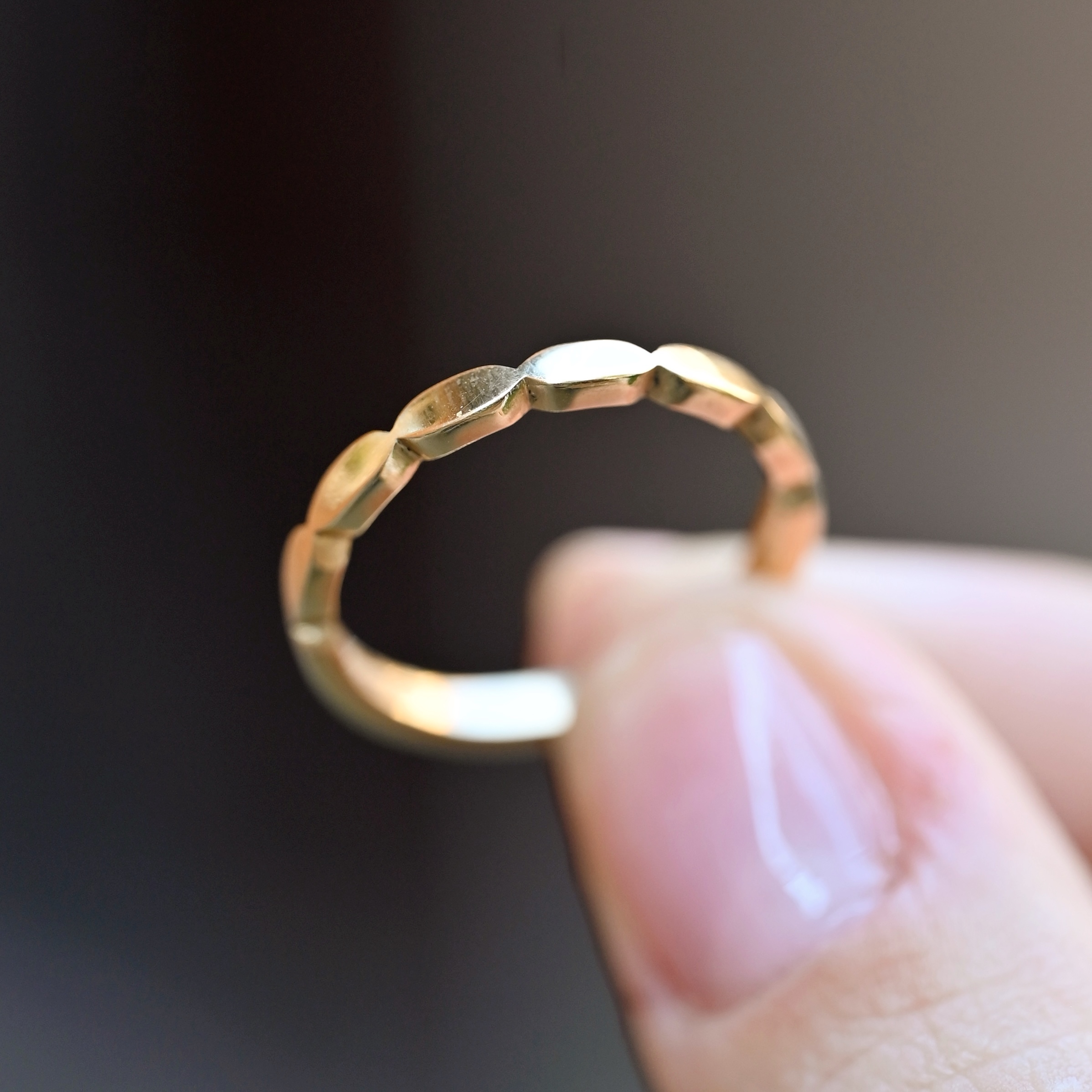 Ring Frida handgjord guld 18 karat