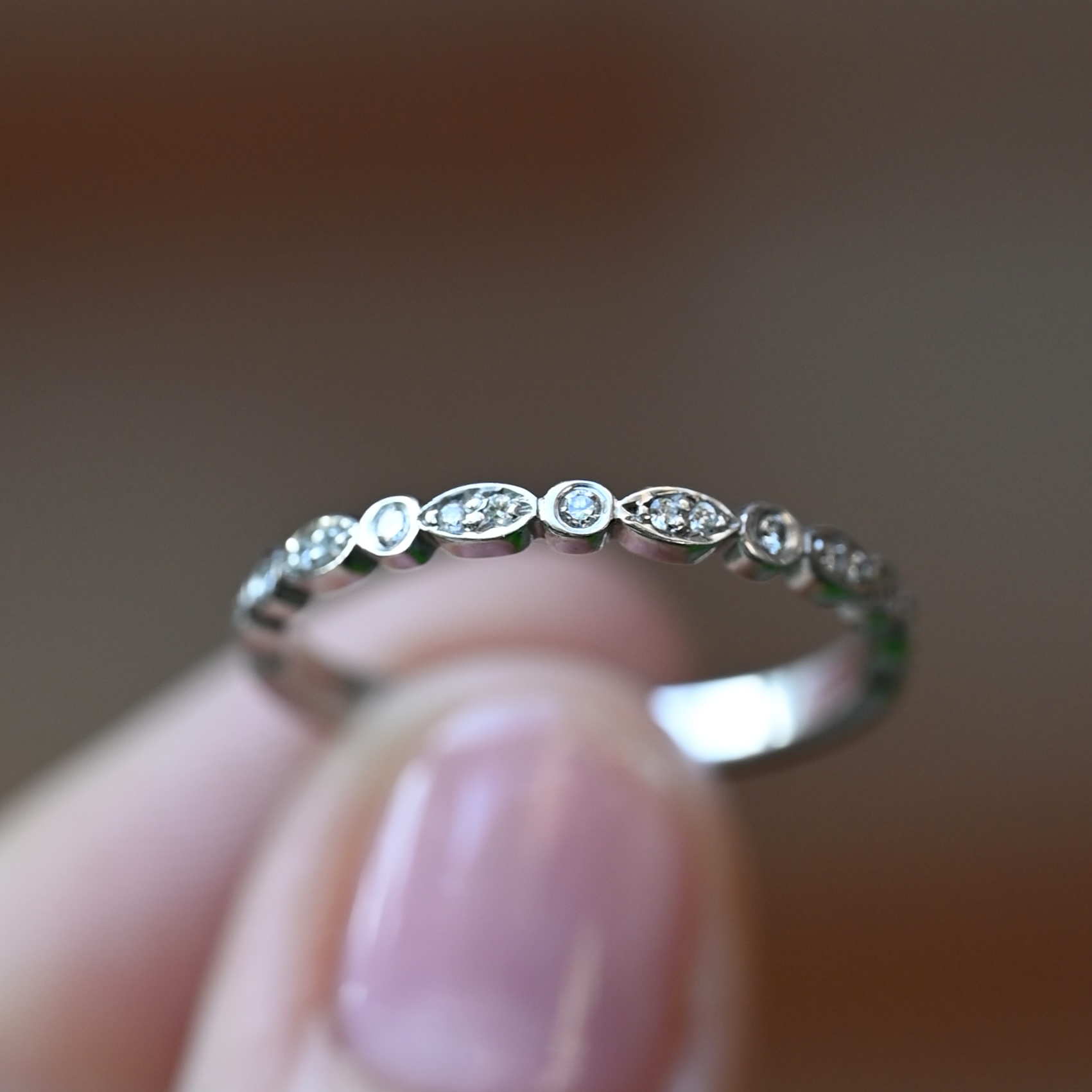 Ring Ebba handgjord diamanter vitguld 18 karat - 6