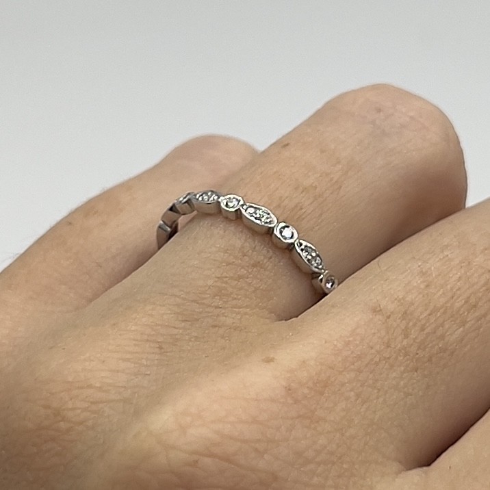 Ring Ebba handgjord diamanter vitguld 18 karat  - 3