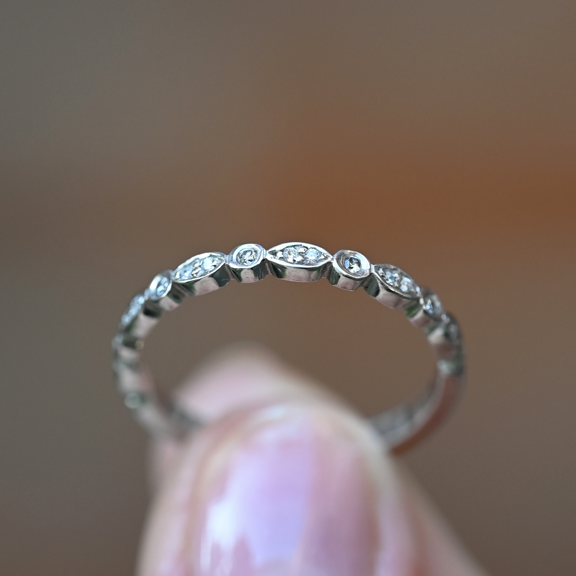 Ring Ebba handgjord diamanter vitguld 18 karat - 7