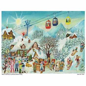 Stor Adventskalender Vinterbarn - Bromma Kortförlag