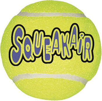 Kong Squeakair Tennisboll 3-Pack Small Gul