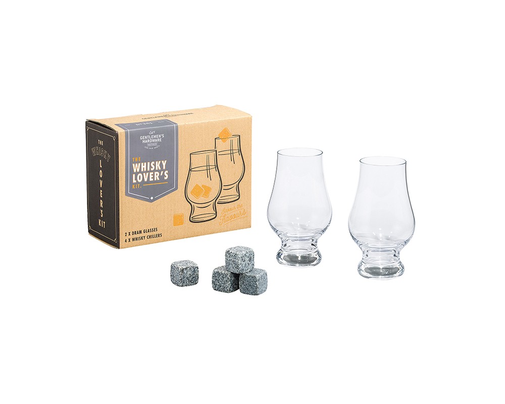 Whiskyglas med Granitstenar