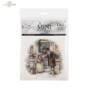 Set med 6 st olika motiv Vintage
