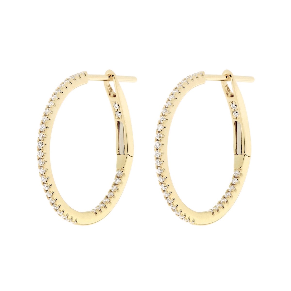 Diamond hoops slim