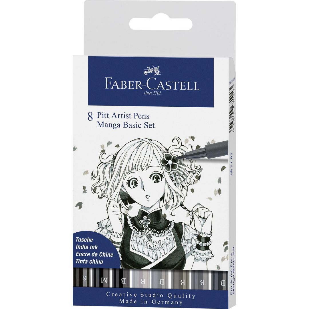 Fiberpennor Faber Castell Artist Manga 8/fp