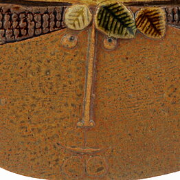 Stig Lindberg (1963) Wall Plaque with Man and TV Motif 28 cm