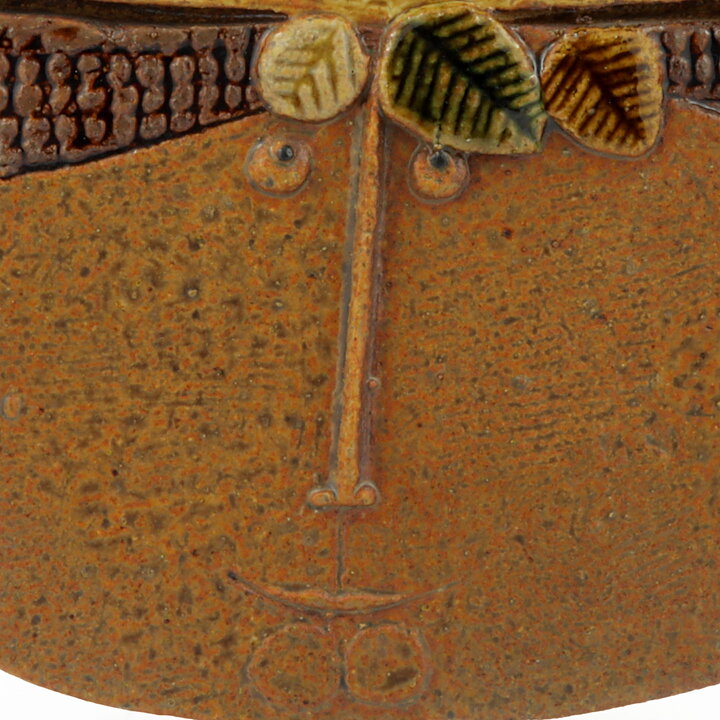 Stig Lindberg (1963) Wall Plaque with Man and TV Motif 28 cm