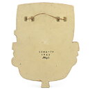 Stig Lindberg (1963) Wall Plaque with Man and TV Motif 28 cm