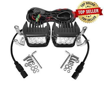 LED Sideshooter 48W lampor med kablage