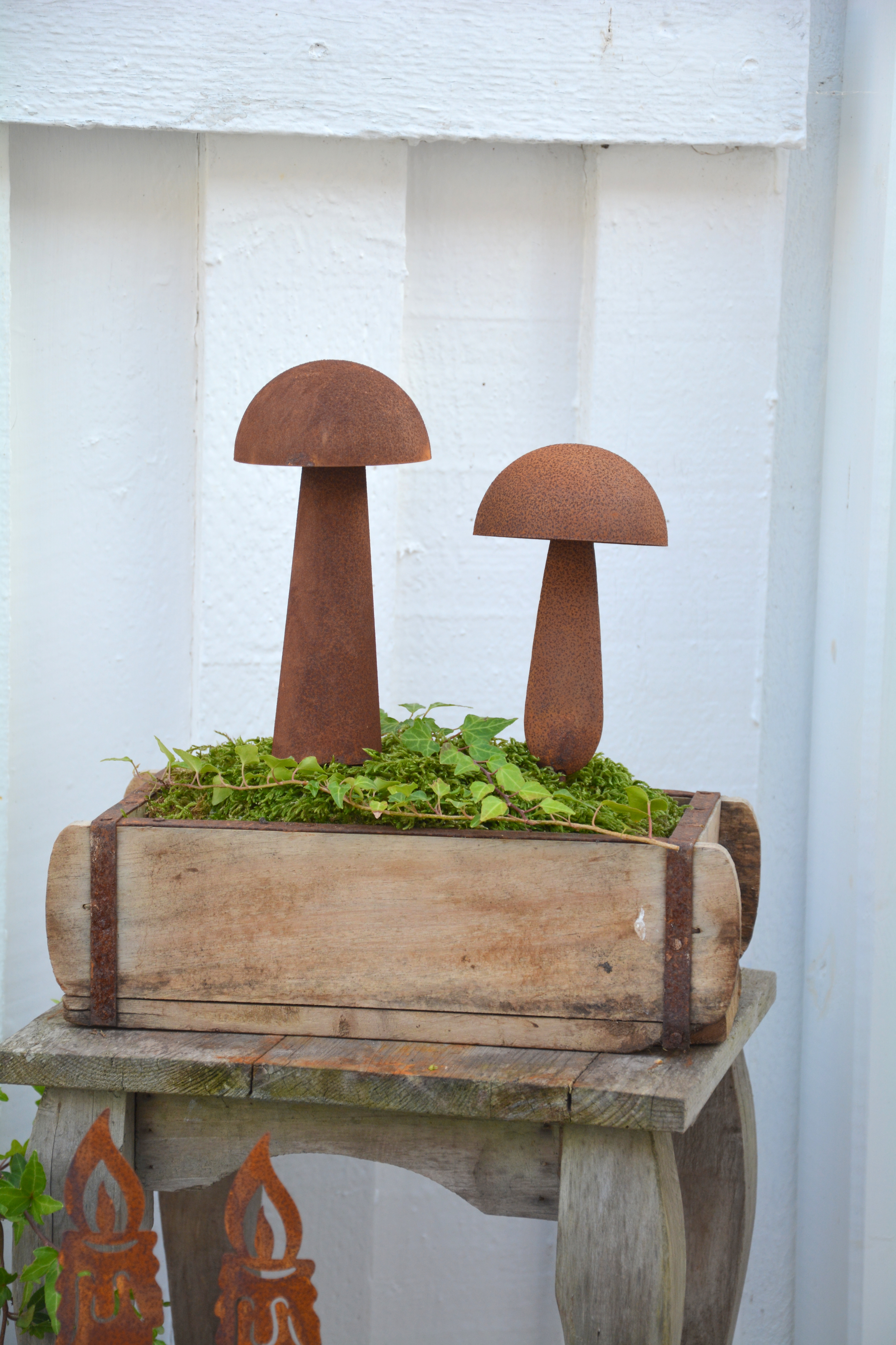 Trälåda  vintage tegelstensform 30 cm. Murstenslåda - 8